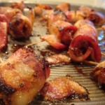 Bacon-Wrapped Dates with Cashew and Pineapples